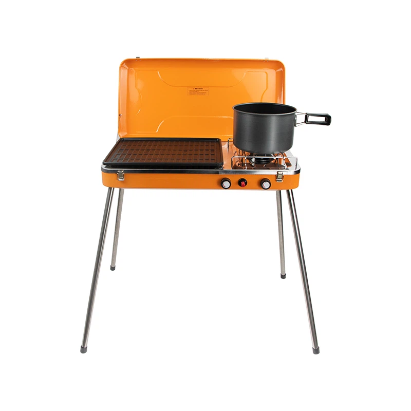 Single Burner Portable Camping Grill